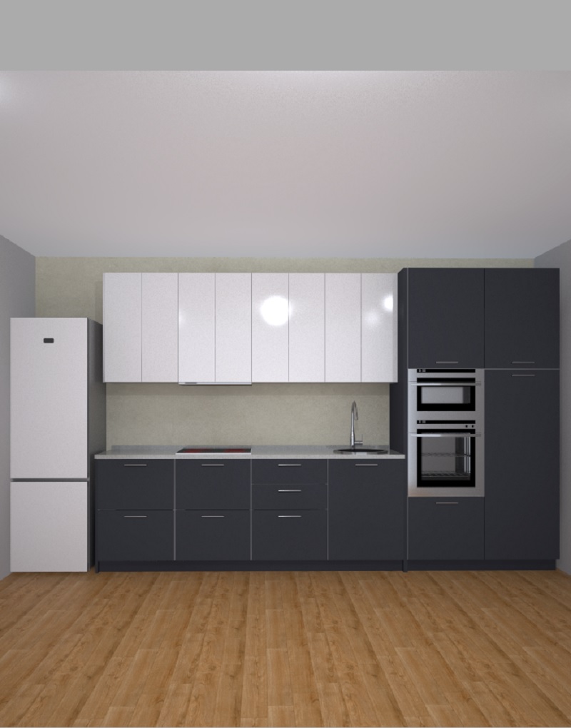 BASIC B 364 + A 364 COL HM DESP BLANCO Y ANTRACITA FRENTE