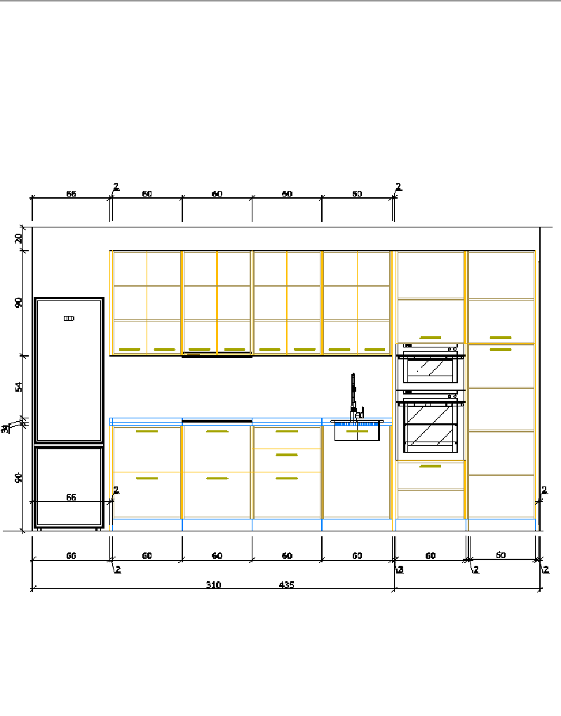 BASIC B 364 + A 364 COL HM DESP FRENTE COTAS