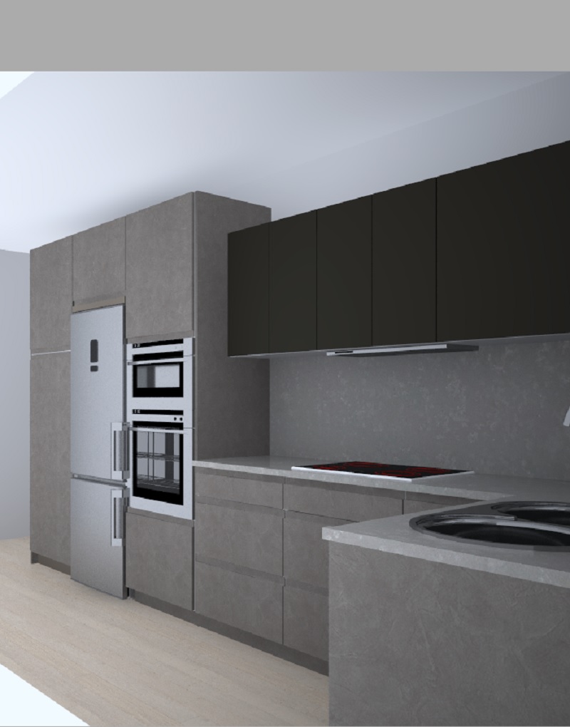 STONE COMP. L. TUBO B 409 + A 225 + B 170 ALTURA 240. BETÓN Y ACERO SENSE T