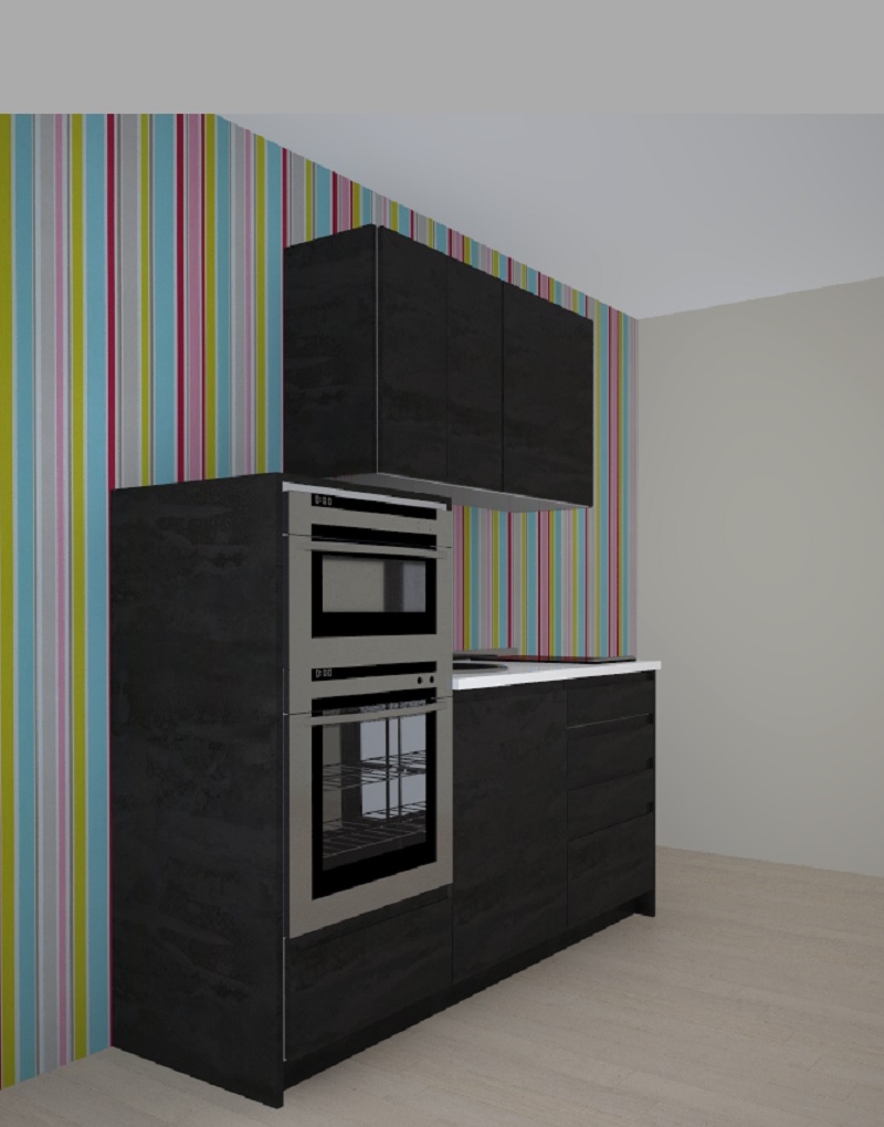 STONE SEMICOLUMNA HORNO MICRO CAJONERA B 184 + A 124. ALTURA DE 220. HERA NEOLA.COLOR.L.2