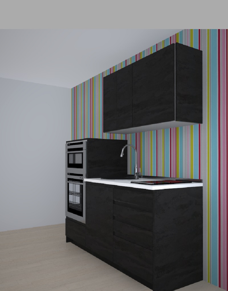 STONE SEMICOLUMNA HORNO MICRO CAJONERA B 184 + A 124. ALTURA DE 220. HERA NEOLA.COLOR.L