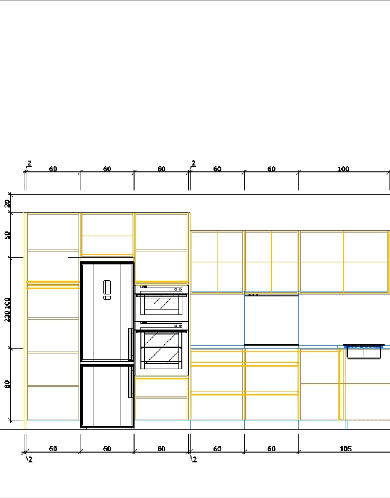 URBAN COMP. L. TUBO B 409 + A 225 + B 170 ALTURA 240 CACAO Y BLANCO COTA 1