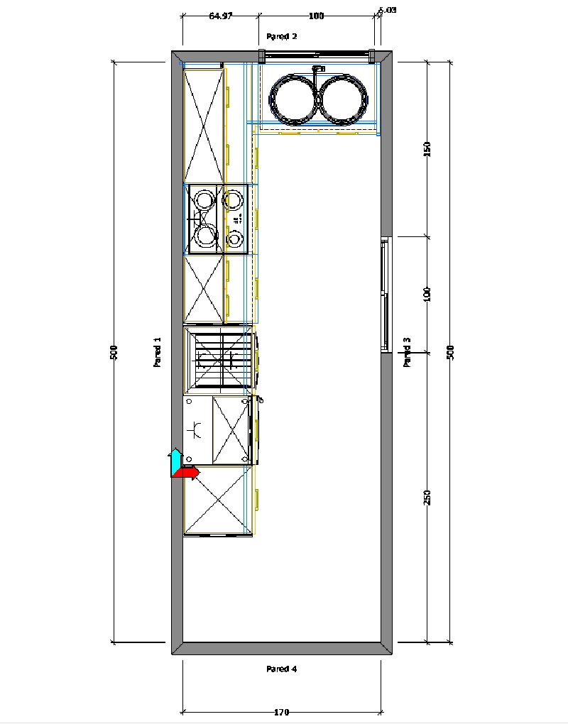 URBAN COMP. L. TUBO B 409 + A 225 + B 170 ALTURA 240 CACAO Y BLANCO PLANTA